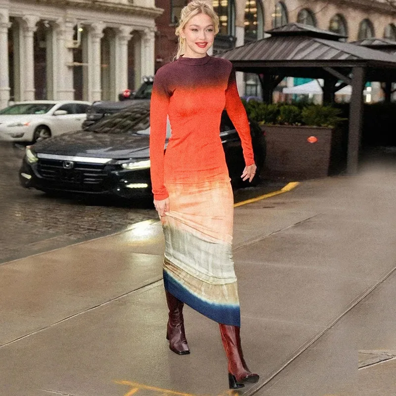 Streetwear Bodycon Long Dress 2024 Fashionable Printed Slim Fit Round Neck Long Sleeved Dress Elegant Evening Party Dresses Y2K
Streetwear Bodycon Long Dress 2024 Fashionable Printed Slim Fit Round Neck Long Sleeved Dress Elegant Evening Party Dresses Y2K