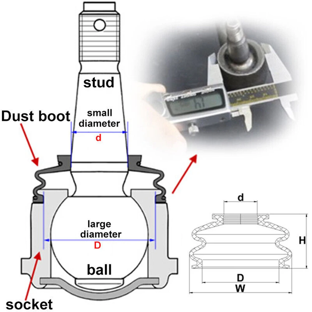 Arms Cover Dust Boot Covers Ball Joint Boot Dust Control Arms Cover 2pcs Ball Joint Black Car Steering & Suspension 14 26 32MM
Arms Cover Dust Boot Covers Ball Joint Boot Dust Control Arms Cover 2pcs Ball Joint Black Car Steering & Suspension 14 26 32MM