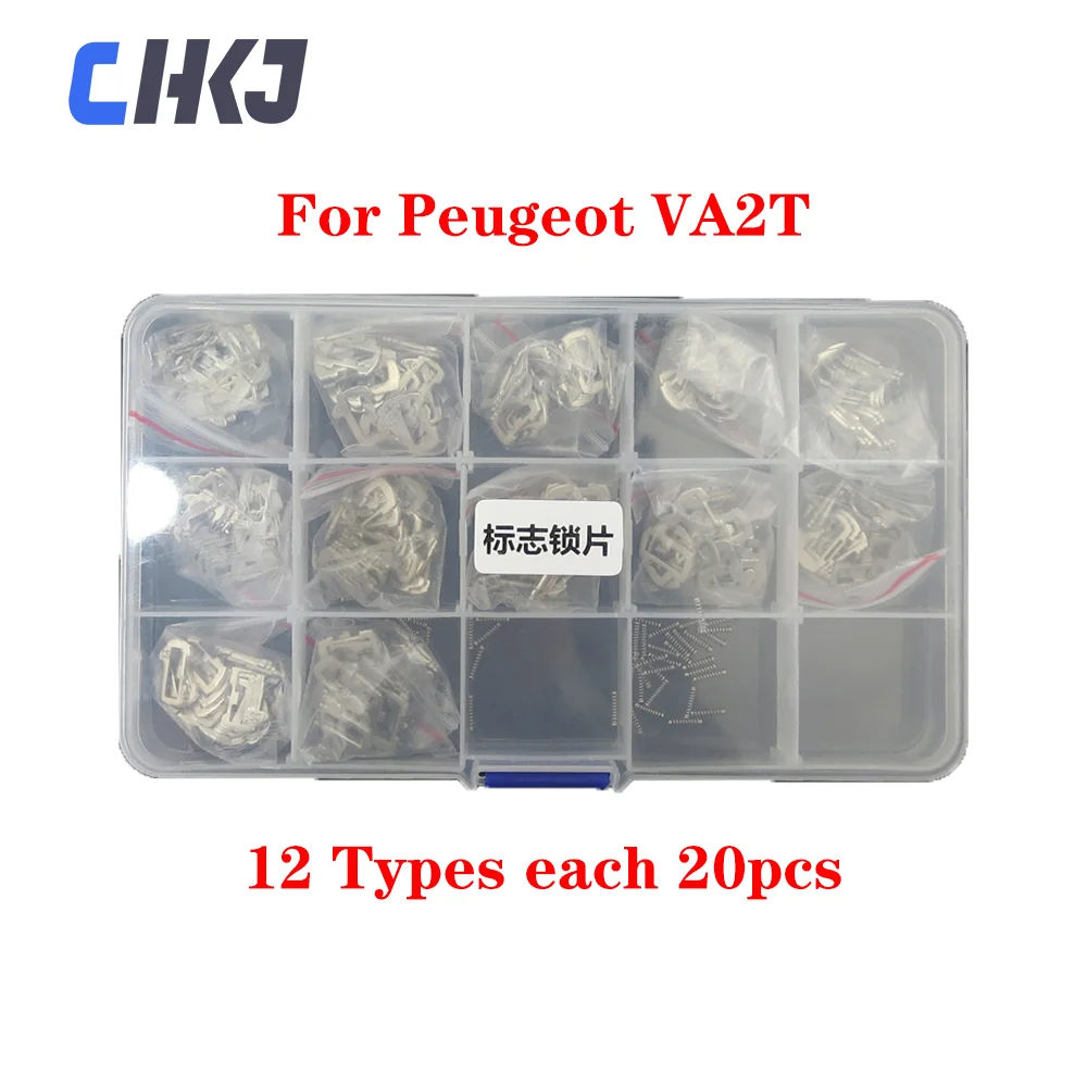 

CHKJ 240pcs/Lot For Peugeot For Citroen VA2T Car Lock Reed Lock Plate Auto Key Lock Repair Accessories Brass/Iron Material