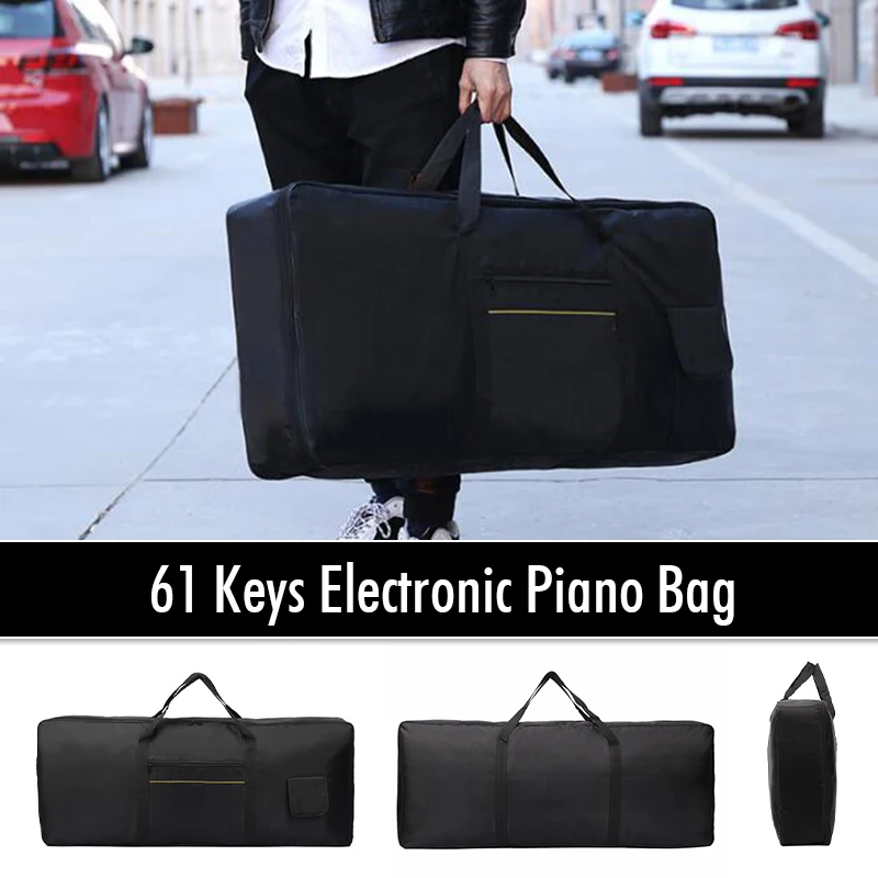 Black Waterproof 61 Key Electronic Organ Piano Synthesizer Portable Bag Lining Nonwoven Fabric Scratch-proof Protection Case
Black Waterproof 61 Key Electronic Organ Piano Synthesizer Portable Bag Lining Nonwoven Fabric Scratch-proof Protection Case