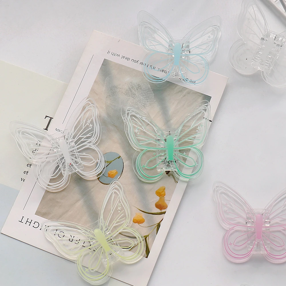 4pcs Pack Multicolor Cute Butterfly Acrylic Binder Clip Planner Clips Paper Clamp Office Decorative Supplies School Stationery
4pcs Pack Multicolor Cute Butterfly Acrylic Binder Clip Planner Clips Paper Clamp Office Decorative Supplies School Stationery