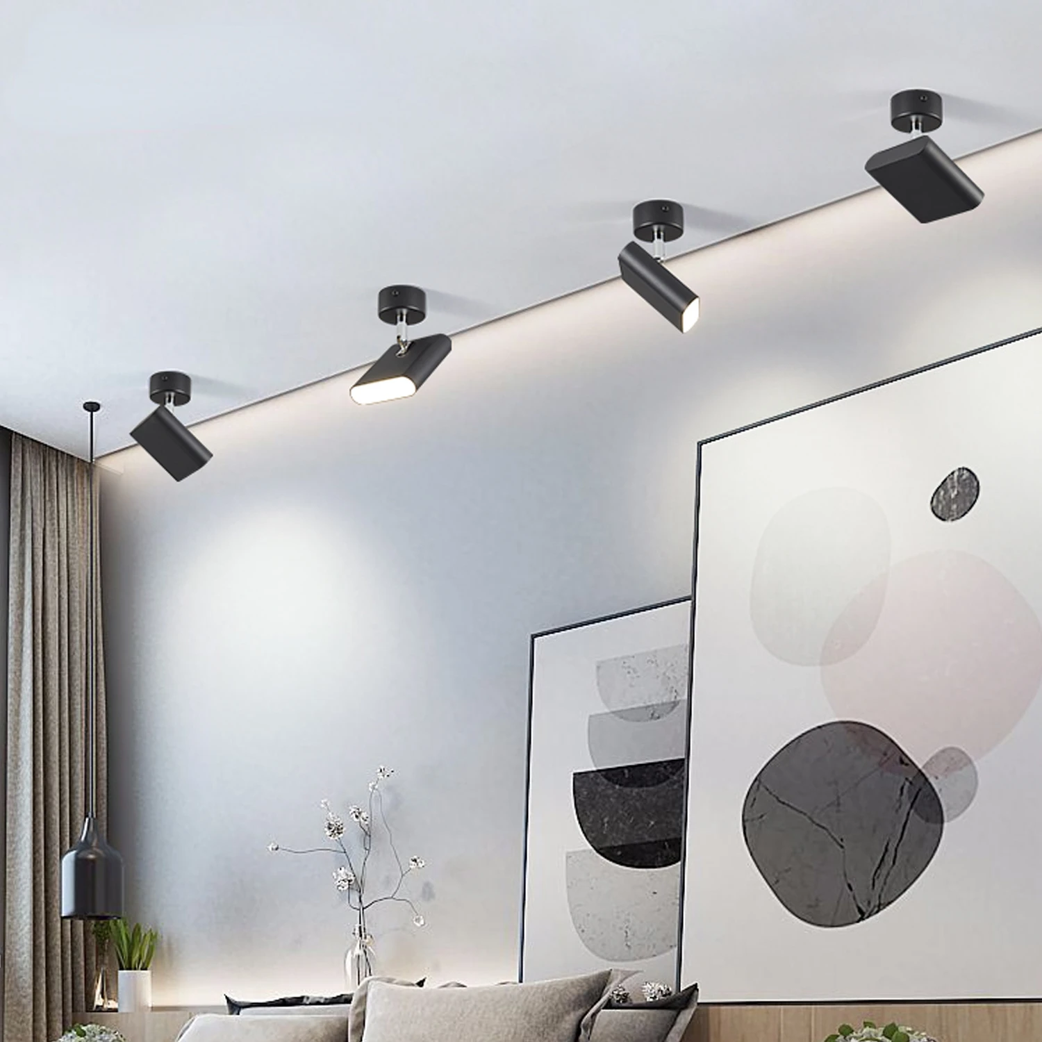 Surface Mounted LED Spotlight Ceiling Light for Living Room Kitchen Aisle Stairs Fixture Track Lamps Modern Chandeliers
Surface Mounted LED Spotlight Ceiling Light for Living Room Kitchen Aisle Stairs Fixture Track Lamps Modern Chandeliers