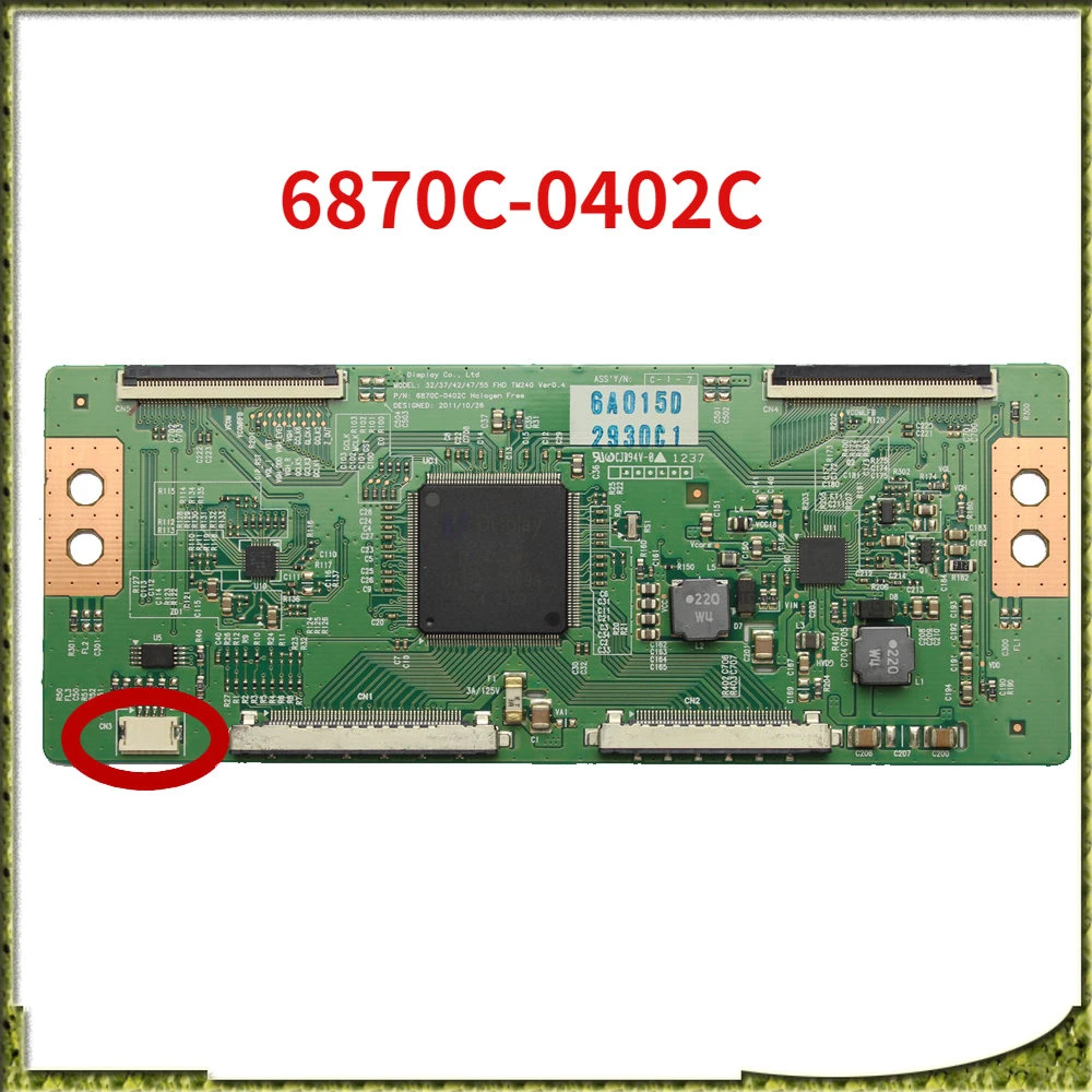 Фотопанель 6870C-0402C для телевизора 32/37/42/47/55 дюймов TV FHD TM120 Ver0.4, сменная плата Tcon 6870C 0402C, оборудование для бизнеса
Фотопанель 6870C-0402C для телевизора 32/37/42/47/55 дюймов TV FHD TM120 Ver0.4, сменная плата Tcon 6870C 0402C, оборудование для бизнеса