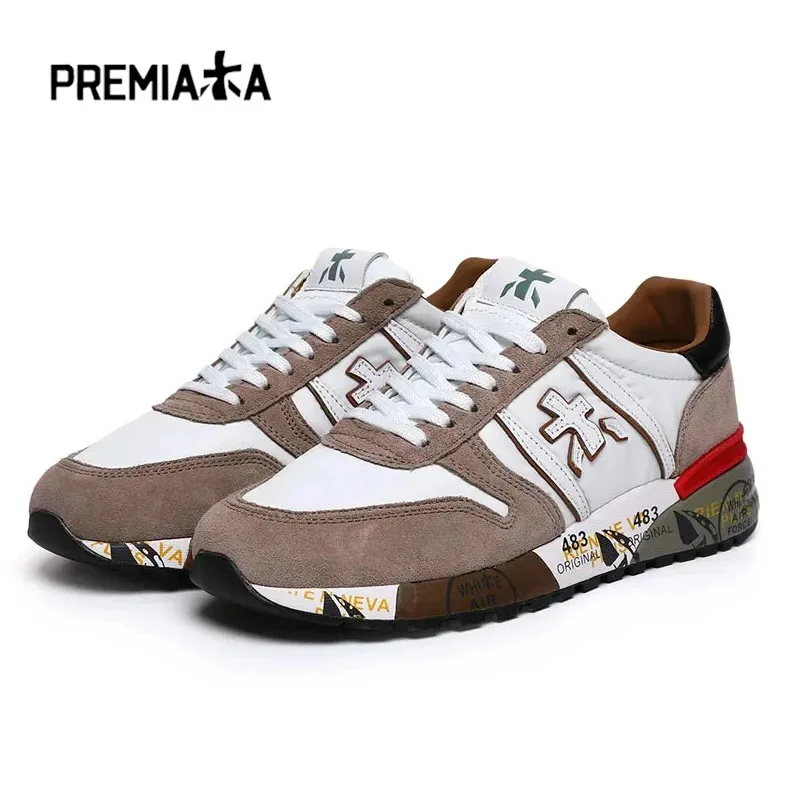 

Premiata Shoes for Men Casual Sports Luxury Design Breathable Waterproof Multi-color Element Millet Shoes for Spring and Autumn
