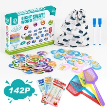 Sight Words Game With Double Cards Educational Learning Game For Kindergarten School Flash Cards Toys Gift