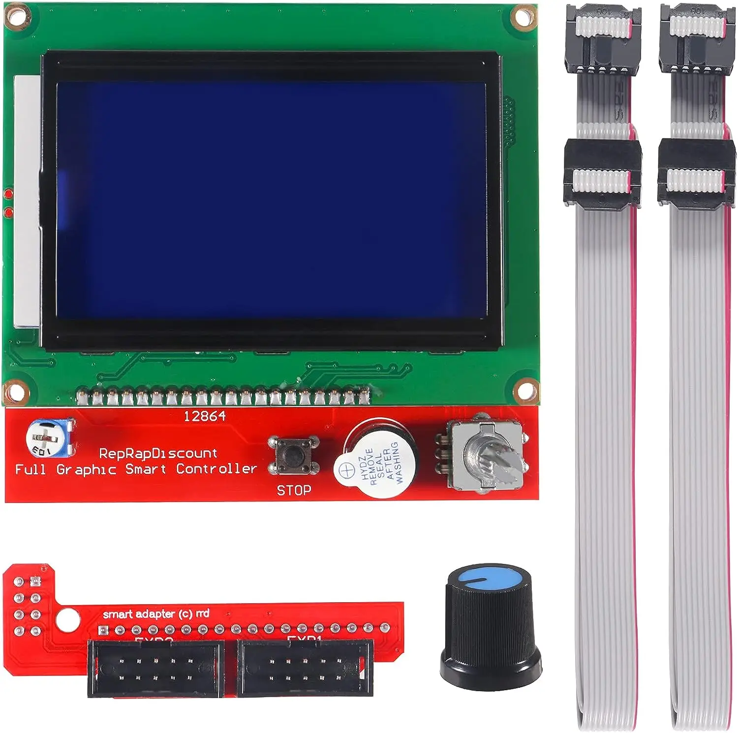 

3D Printer Reprap Smart Controller 12864 LCD Display with Smart Controller Board for 3D Printer RAMPS 1.4 Reprap Mendel Prusa