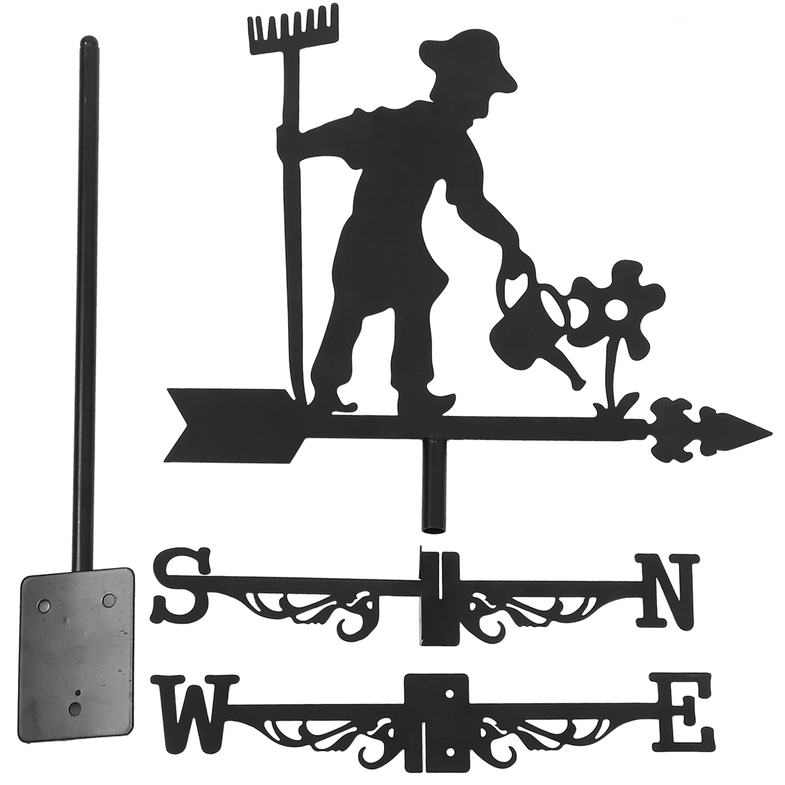 Farmer Weather Vane Vintage Weather Vane Wind Iron Direction Indicator for Outdoor Garden
Farmer Weather Vane Vintage Weather Vane Wind Iron Direction Indicator for Outdoor Garden