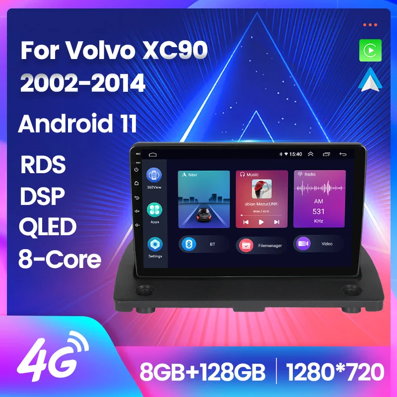 9 Inch Android 11 8G+128G Car Radio Auto Audio Stereo For Volvo XC90 2002-2014 8core GPS Navigation Carplay+Auto WiFi+4G DSP RDS
9 Inch Android 11 8G+128G Car Radio Auto Audio Stereo For Volvo XC90 2002-2014 8core GPS Navigation Carplay+Auto WiFi+4G DSP RDS