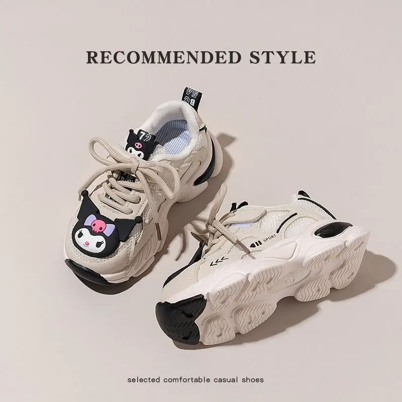 Children Kuromi Kawaii Anime Girly Heart Mesh Surface Breathable Sports Shoes Cute Cartoon Soft Sneakers Lovely Toys for Kids
Children Kuromi Kawaii Anime Girly Heart Mesh Surface Breathable Sports Shoes Cute Cartoon Soft Sneakers Lovely Toys for Kids