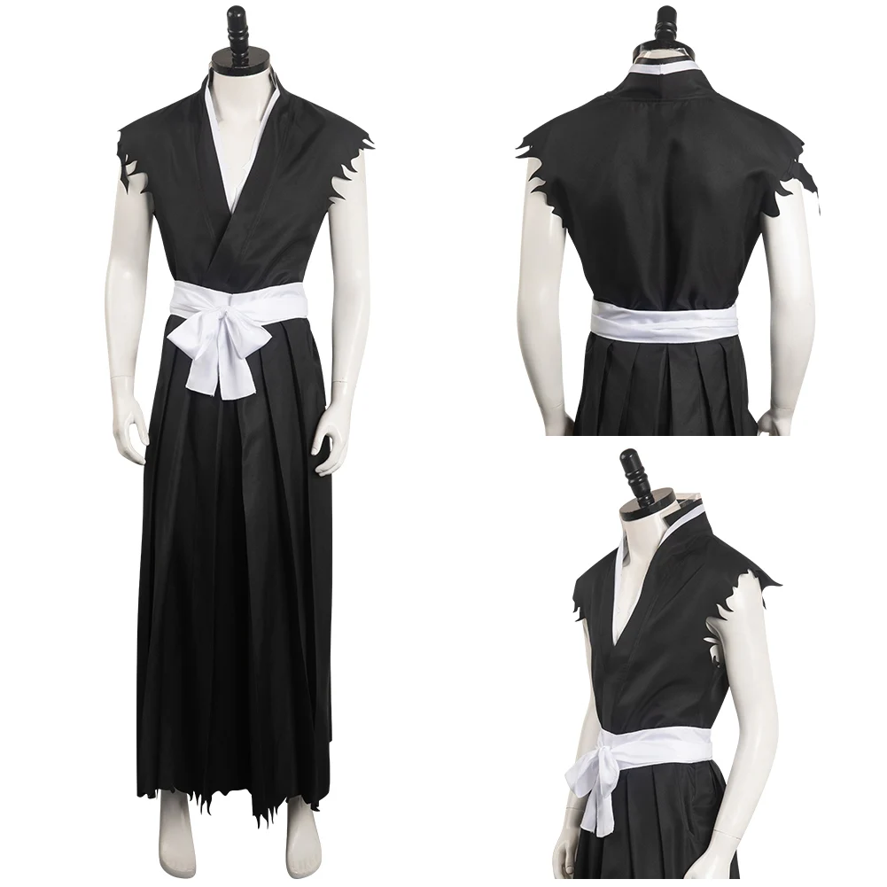 

BLEACH Kurosaki Ichigo Cosplay Costume Uniform Top Pants For Adult Men Fantasia Outfit Halloween Carnival Party Disguise Suit