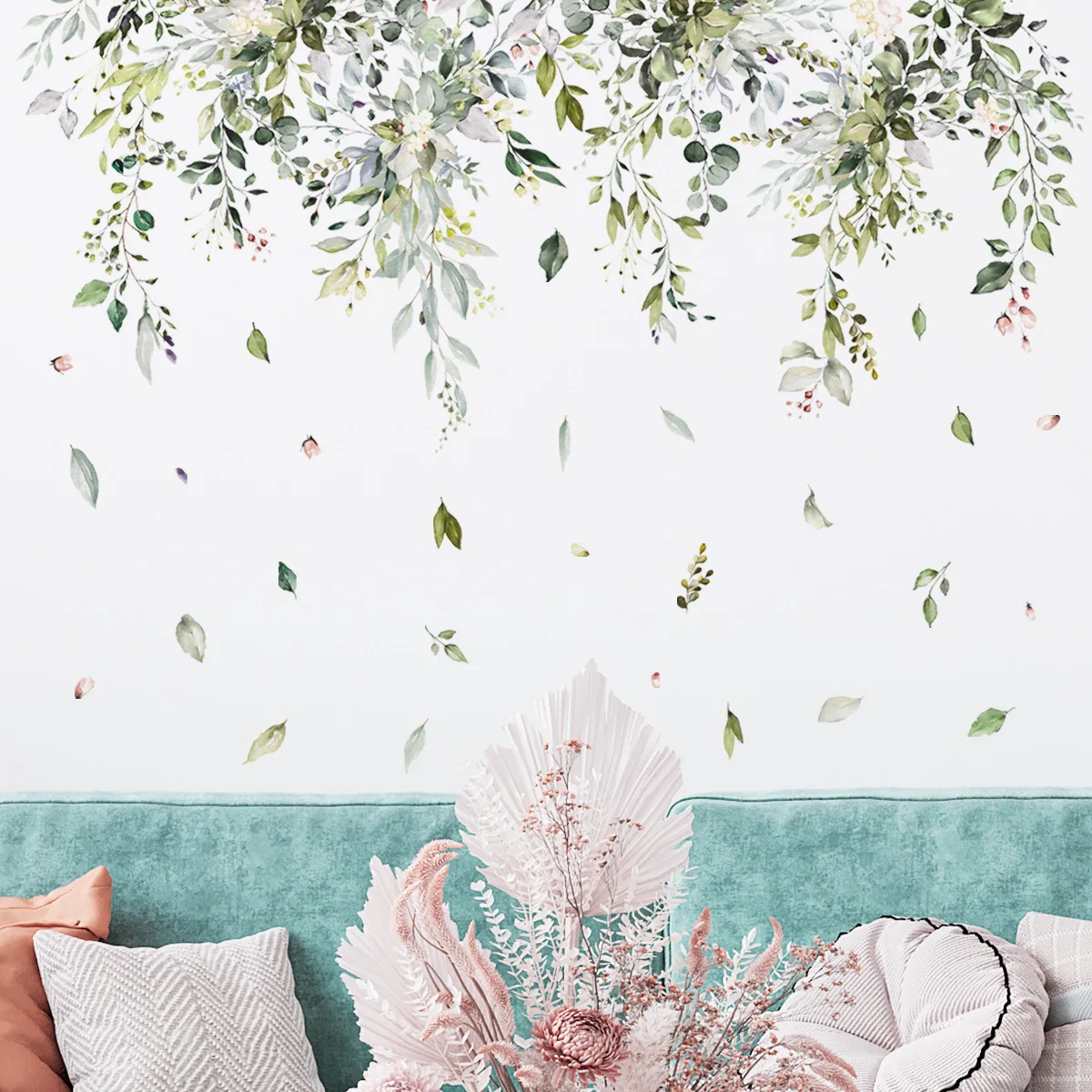 115x59cm Tropical Green Leaves PVC Wall Stickers for Living room Bedroom Wall Decor Plants Wall Decals Self-adhesive Wallpapers
115x59cm Tropical Green Leaves PVC Wall Stickers for Living room Bedroom Wall Decor Plants Wall Decals Self-adhesive Wallpapers