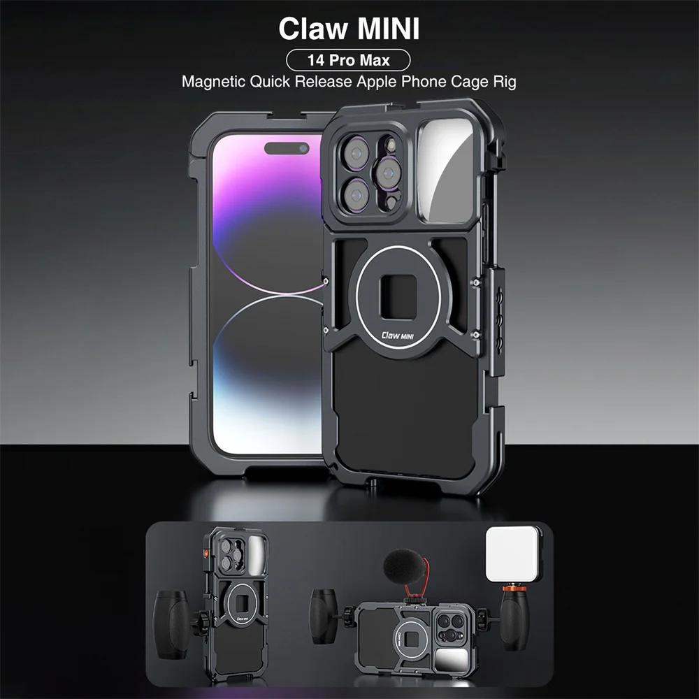 VRIG Magnetic Quick Release Phone Cage Video Vlog Rig Handle for Iphone 14Pro Max Phone Stabilizer Photography Video Filmmaking
VRIG Magnetic Quick Release Phone Cage Video Vlog Rig Handle for Iphone 14Pro Max Phone Stabilizer Photography Video Filmmaking