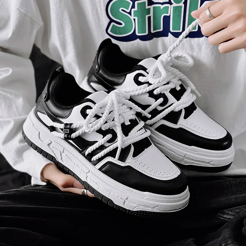 Men Lace Up Chunky Sneakers Outdoor Platform Casual Shoes Male Running Sport Trainers Flat Vulcanized Shoes
Men Lace Up Chunky Sneakers Outdoor Platform Casual Shoes Male Running Sport Trainers Flat Vulcanized Shoes