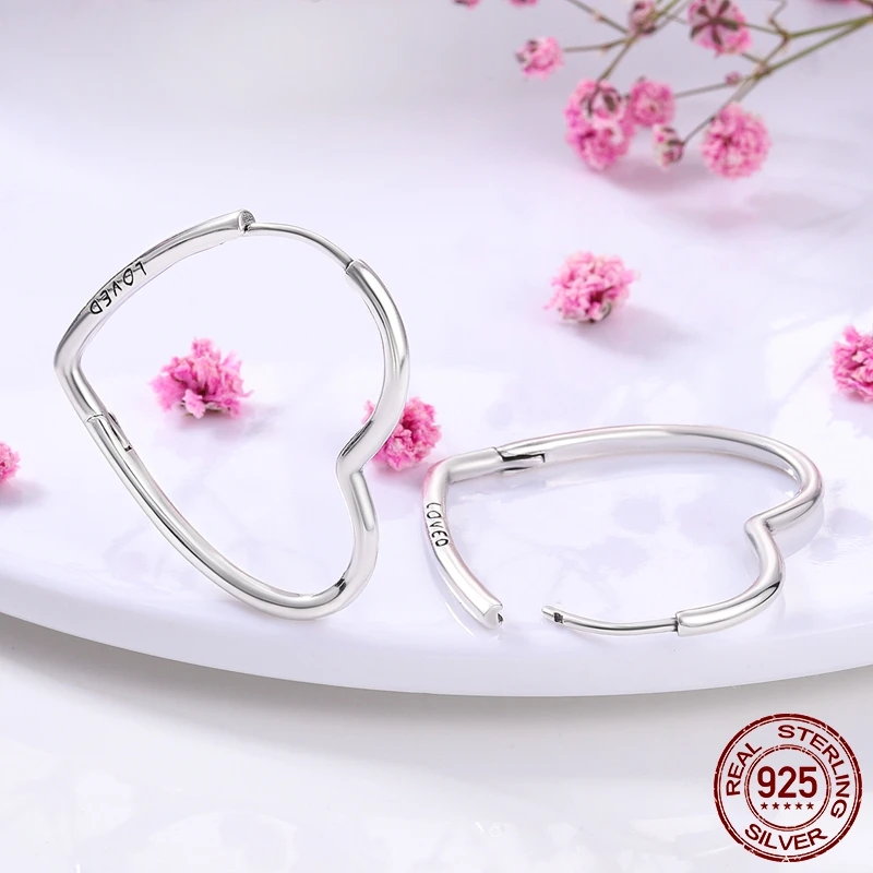 New 925 Silver Hot Moments Charms Hoop Earrings for Women Trendy Big Circle Fashion Silver Earrings Jewelry Making 1 Mallzona S9974f9187225485f8c9aa20c10461093P New 925 Silver Hot Moments Charms Hoop Earrings for Women Trendy Big Circle Fashion Silver Earrings Jewelry Making Mallzona