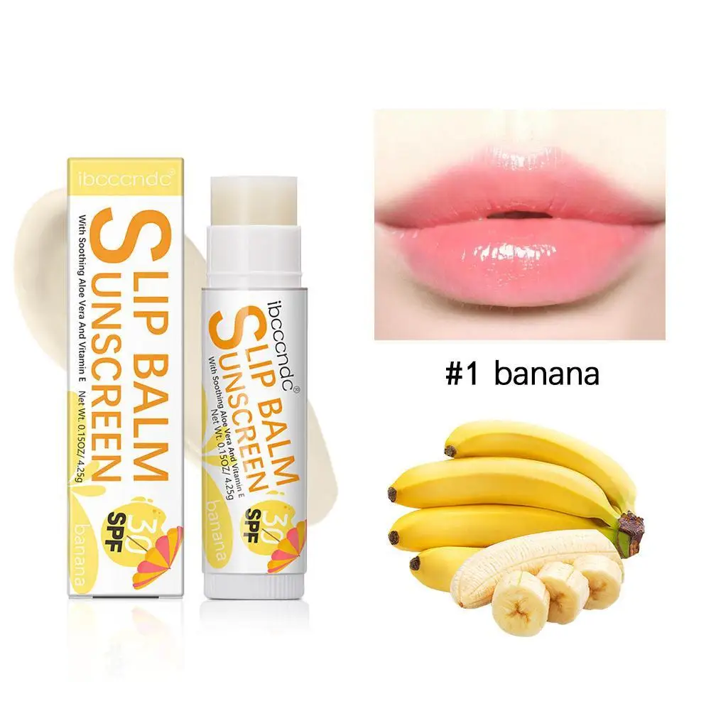 1pc Sunscreen Lip Balm SPF 30 UVA Protection Lips Watermelon Coconut Flavor Lipstick Banana Sun Care Colorless Moisturizer
1pc Sunscreen Lip Balm SPF 30 UVA Protection Lips Watermelon Coconut Flavor Lipstick Banana Sun Care Colorless Moisturizer