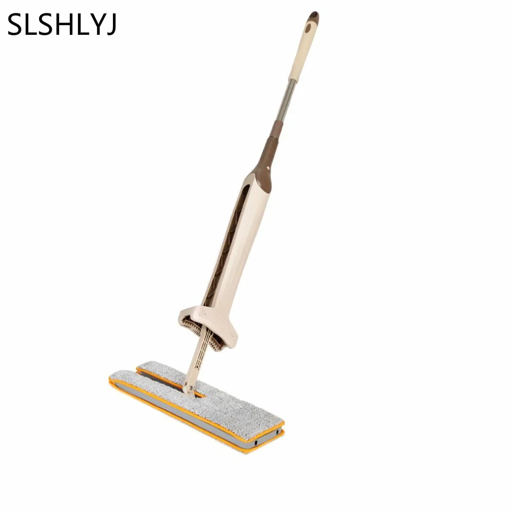 

Self-Wringing Double Sided Flat Mop Telescopic Comfortable Handle Mop Floor Cleaning Tool For Living Room Kitchen Drop Shipping