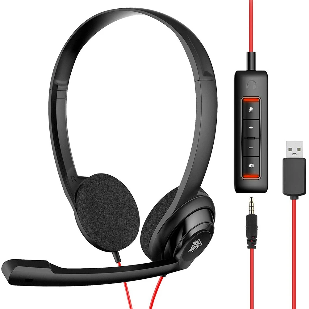 

NUBWO USB-гарнитура с шумоподавлением, микрофоном для PS5, ноутбука, компьютера, проводная офисная гарнитура для бумбола