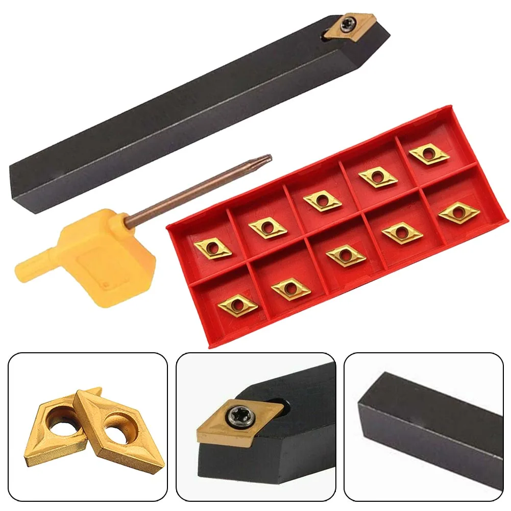 SDNCN1212H07 Lathe External Turning Tool Holder Boring Bar + 10PCS DCMT070204 BP010 Inserts Blades For Lathe Turning Machine
SDNCN1212H07 Lathe External Turning Tool Holder Boring Bar + 10PCS DCMT070204 BP010 Inserts Blades For Lathe Turning Machine