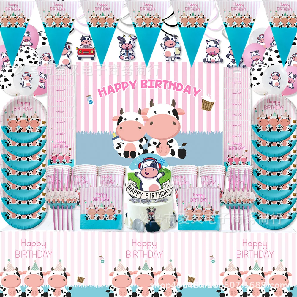 New Cow Animal Tableware Party Paper Plate Straws Cup Birthday Party Wedding Decor Kids Baby Shower Party Supplies
New Cow Animal Tableware Party Paper Plate Straws Cup Birthday Party Wedding Decor Kids Baby Shower Party Supplies
