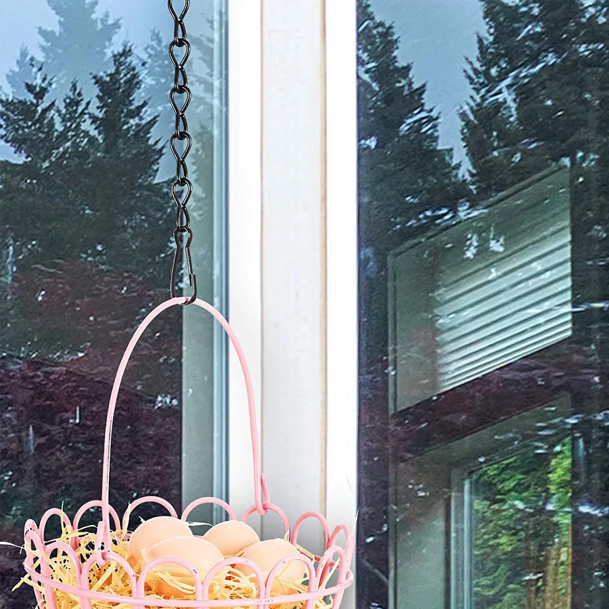 6 Pieces Black Chain Hangers for Bird Feeder Plant Planter Lantern Iron Ornament Garden
6 Pieces Black Chain Hangers for Bird Feeder Plant Planter Lantern Iron Ornament Garden