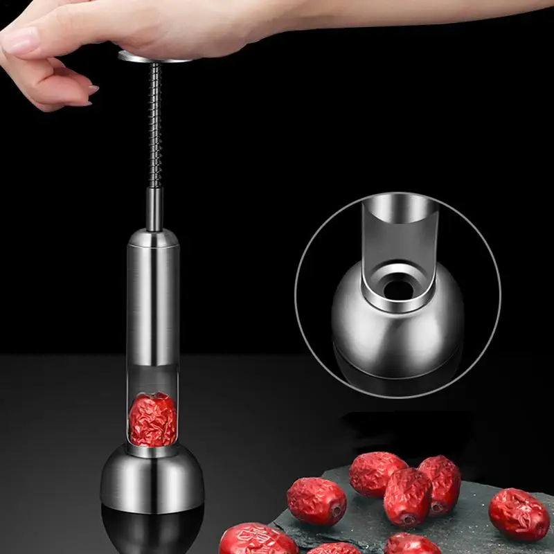 Cherry Seed Remover Washable Olive Pitter Tool With Spring Handle Olive Pitter Tool Automatic Reset Design For Cherry Olive
Cherry Seed Remover Washable Olive Pitter Tool With Spring Handle Olive Pitter Tool Automatic Reset Design For Cherry Olive