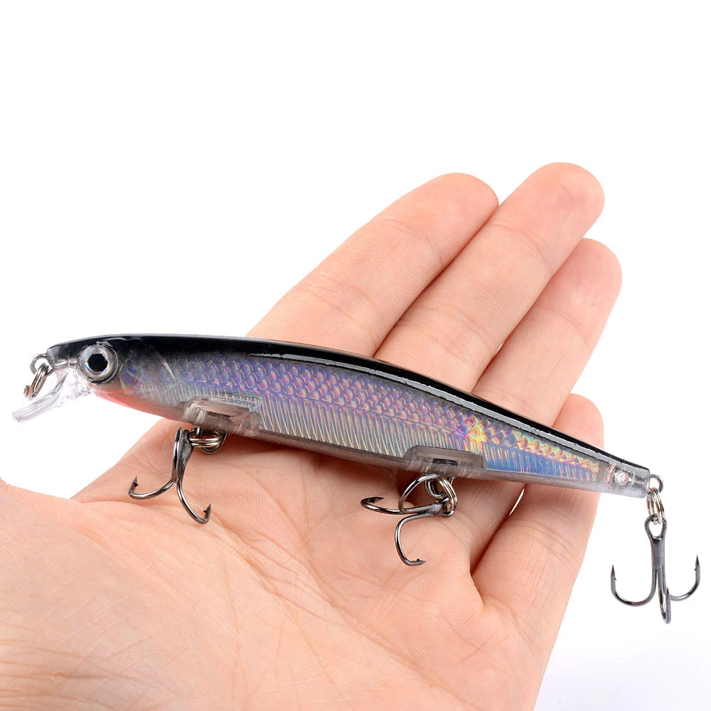 13.5g/11cm Minnow Lure Wobbler Fishing Lure Artificial Jerkbait High Quality Hooks Shallow Diving Suspending 
13.5g/11cm Minnow Lure Wobbler Fishing Lure Artificial Jerkbait High Quality Hooks Shallow Diving Suspending
