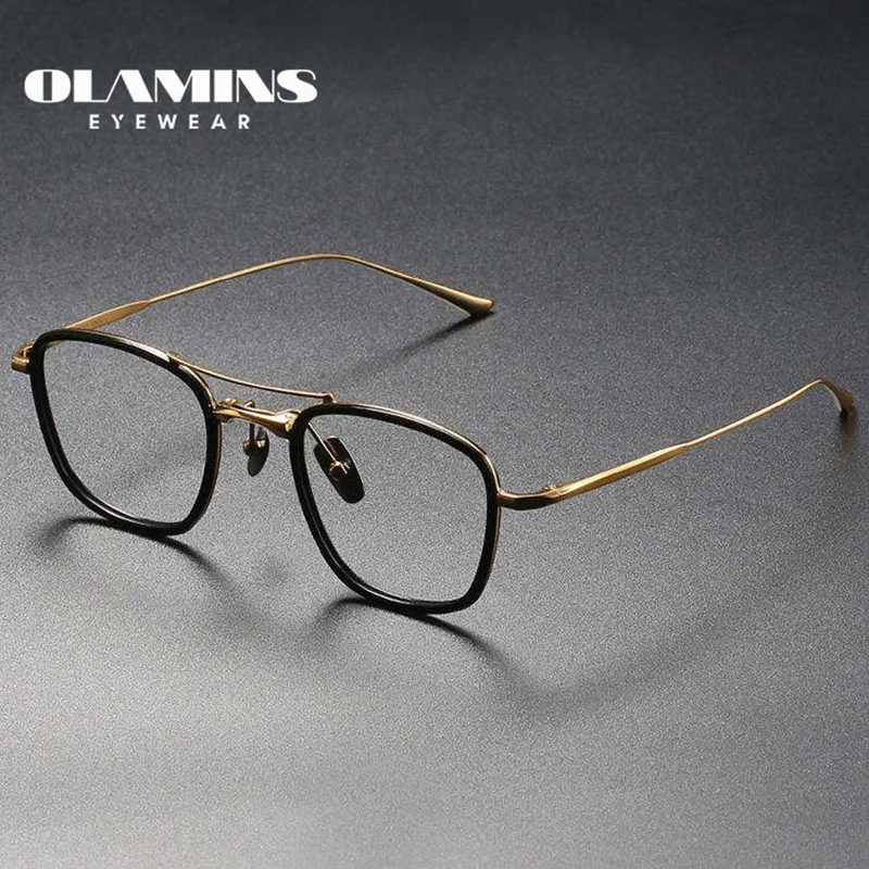 

OLAMINS​ Design Mens Fashion Anti Blue Light Computer Glasses Titanium Eyeglasses Frame CONCORDE2