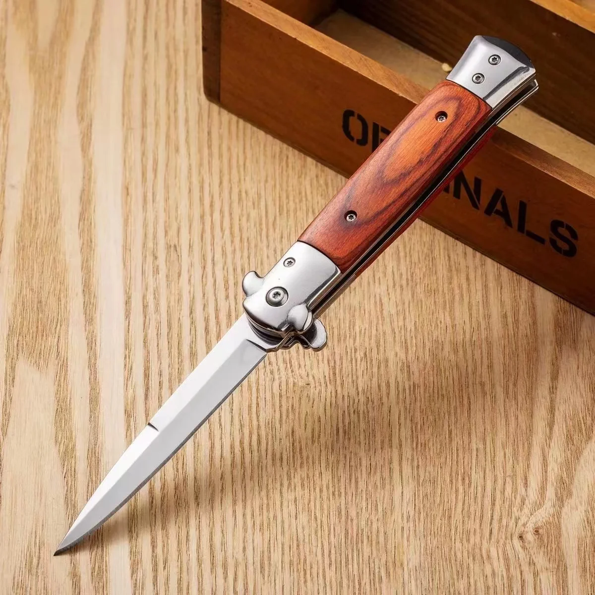 Stainless steel self-defense folding knife camping multifunctional fishing tool small knife outdoor folding knife fruit knife
Stainless steel self-defense folding knife camping multifunctional fishing tool small knife outdoor folding knife fruit knife