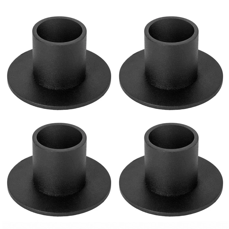 

4 Pcs Candle Holders Candlestick Holder Farmhouse Decor Black Retro For Home Wedding Party Anniversary Housewarming Gift