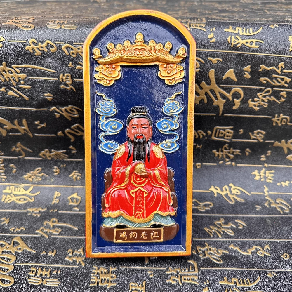 Рельефная резьба по дереву Jujube, ручная роспись, Токен статуи предка Hongjun, Taoist Supply 
Рельефная резьба по дереву Jujube, ручная роспись, Токен статуи предка Hongjun, Taoist Supply