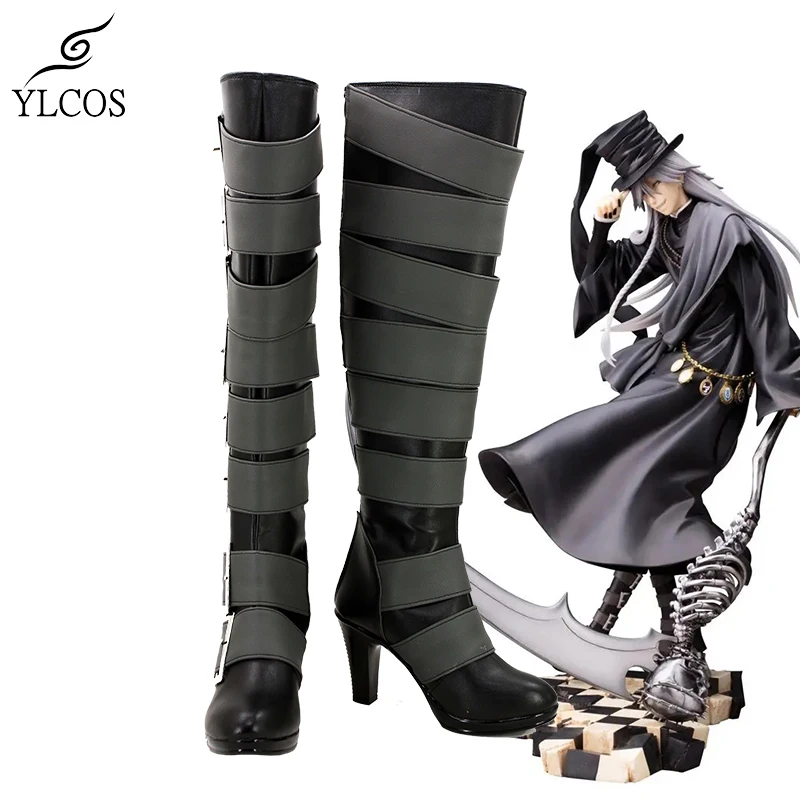 Anime Black Butler Kuroshitsuji Under Taker High Boots Cosplay Halloween Party Shoes Custom Made
Anime Black Butler Kuroshitsuji Under Taker High Boots Cosplay Halloween Party Shoes Custom Made