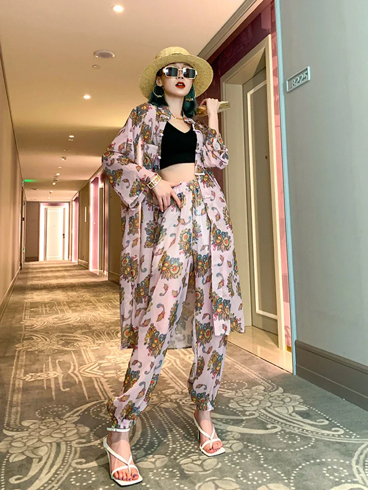 Женский комплект из двух предметов, комплект из двух предметов в китайском стиле с марлевым принтом и пряжкой, защита от солнца, весна-лето 2023
Женский комплект из двух предметов, комплект из двух предметов в китайском стиле с марлевым принтом и пряжкой, защита от солнца, весна-лето 2023