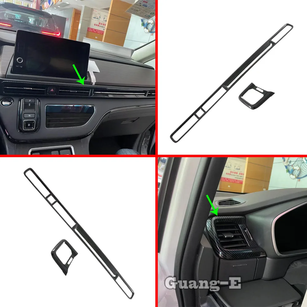 Carbon Fiber Center Console Front Air Conditioning Outlet Vent Trim Frame Car Accessories 2PCs For Honda Odyssey 2022 2023 2024
Carbon Fiber Center Console Front Air Conditioning Outlet Vent Trim Frame Car Accessories 2PCs For Honda Odyssey 2022 2023 2024