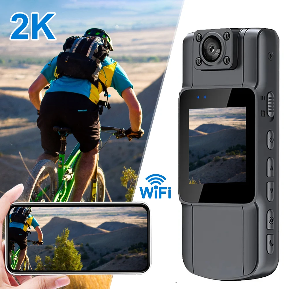 L11 2K Body Camera Infrared Night Vision Full HD Mini Camera 130° Wide Angle Lens 180° Adjustable for Law Enforcement Security
L11 2K Body Camera Infrared Night Vision Full HD Mini Camera 130° Wide Angle Lens 180° Adjustable for Law Enforcement Security