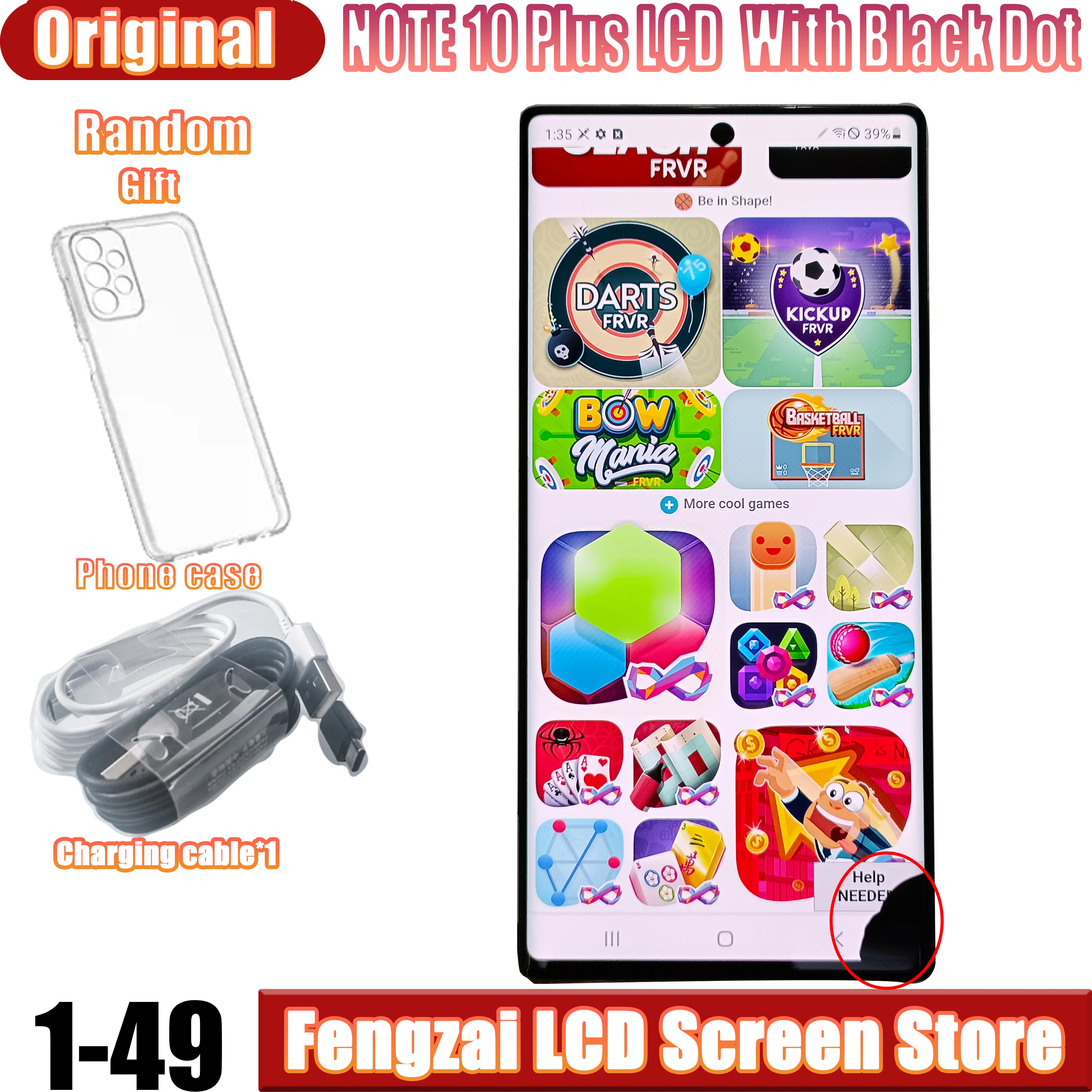 Original 6.8"AMOLED Screen For Samsung Galaxy Note 10 Plus Display Note10+ N975 N975F N975U LCD Touch Screen Digitizer With Gift
Original 6.8"AMOLED Screen For Samsung Galaxy Note 10 Plus Display Note10+ N975 N975F N975U LCD Touch Screen Digitizer With Gift