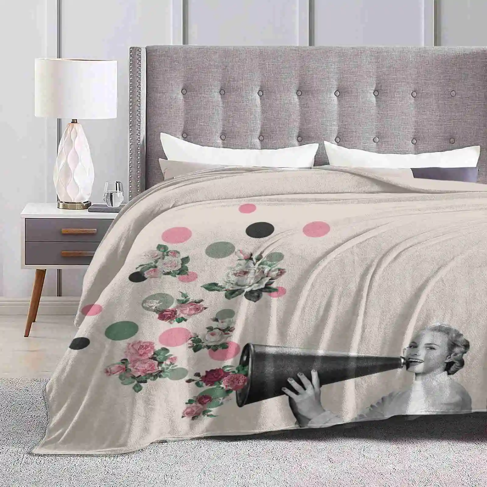 

Spring Announcement Creative Design Comfortable Warm Flannel Blanket Printable Art Printables Anniversary Portrait For Women