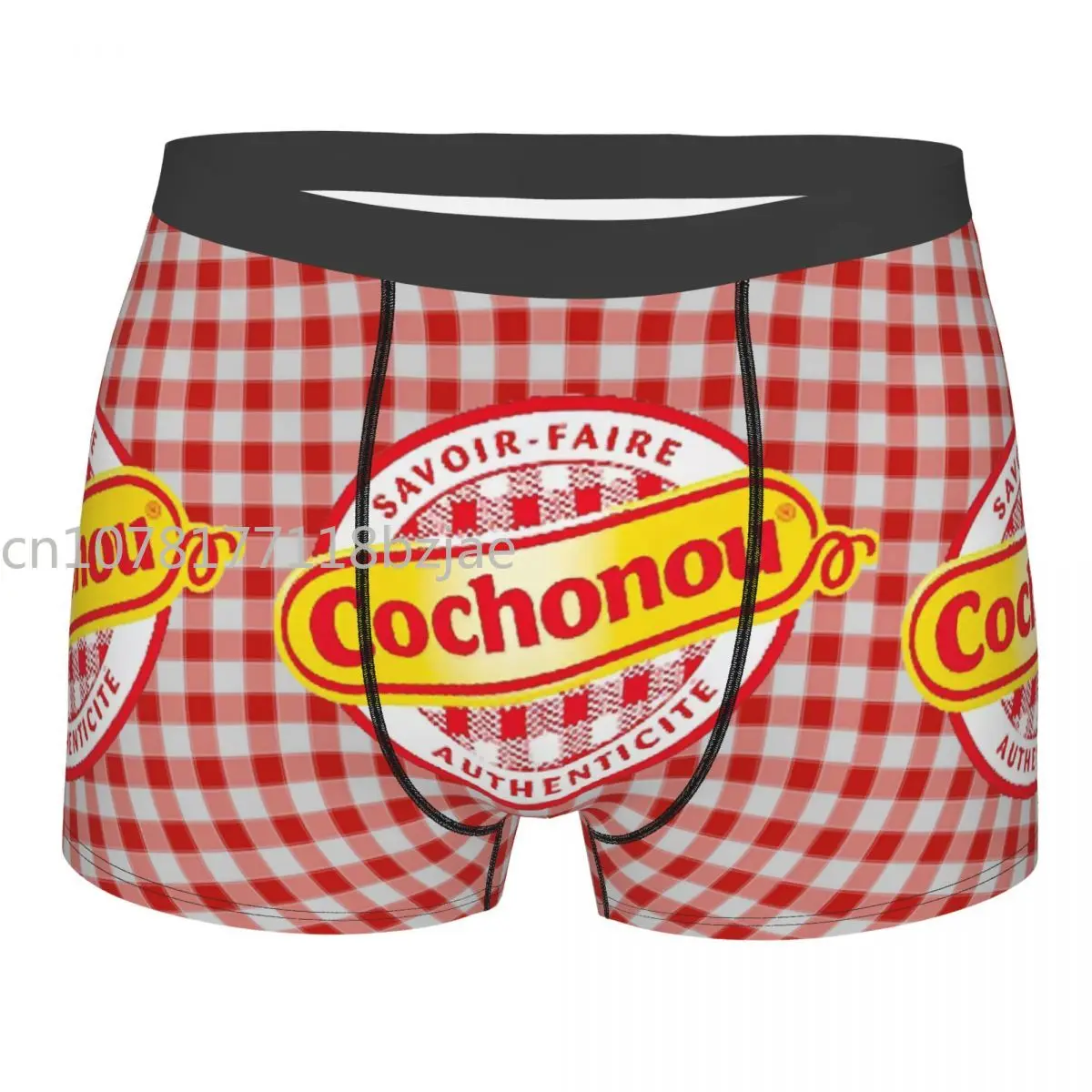 

Pig Cochonou Logo Men Boxer Briefs Underwear Cochonou Highly Breathable Top Quality Gift Idea