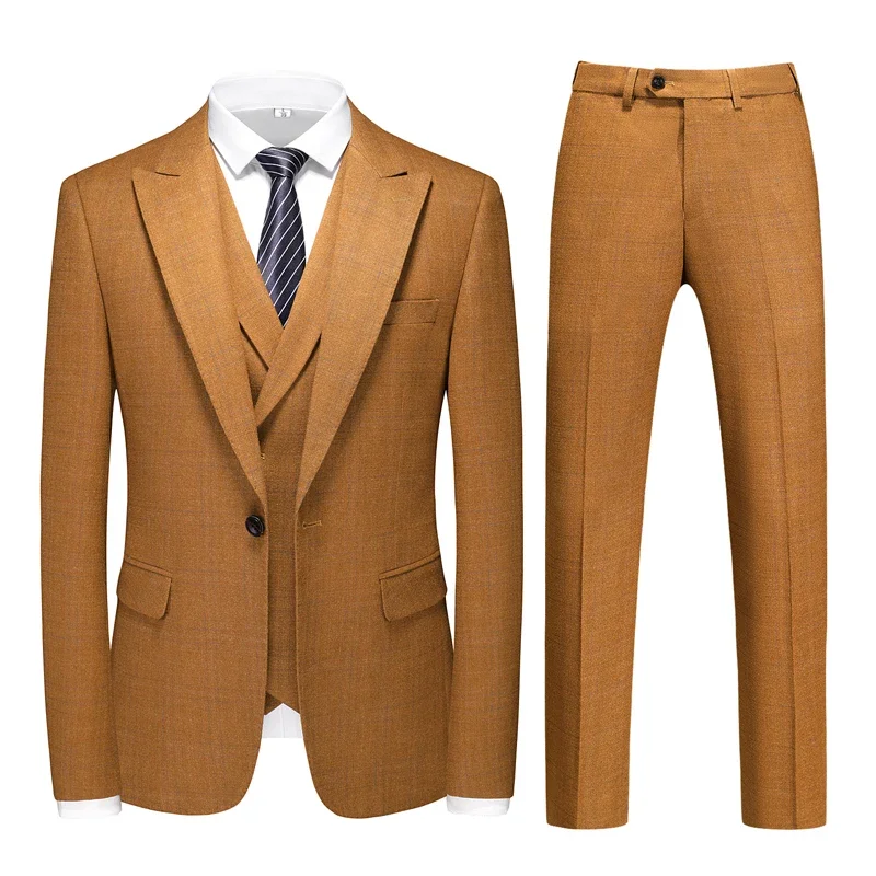 Plyesxale Mens Wedding Suits 3 Piece Luxury 2024 New Back Double Slit Groom Wear Designer Male Dress Party Suit Gentleman Q1361 
Plyesxale Mens Wedding Suits 3 Piece Luxury 2024 New Back Double Slit Groom Wear Designer Male Dress Party Suit Gentleman Q1361