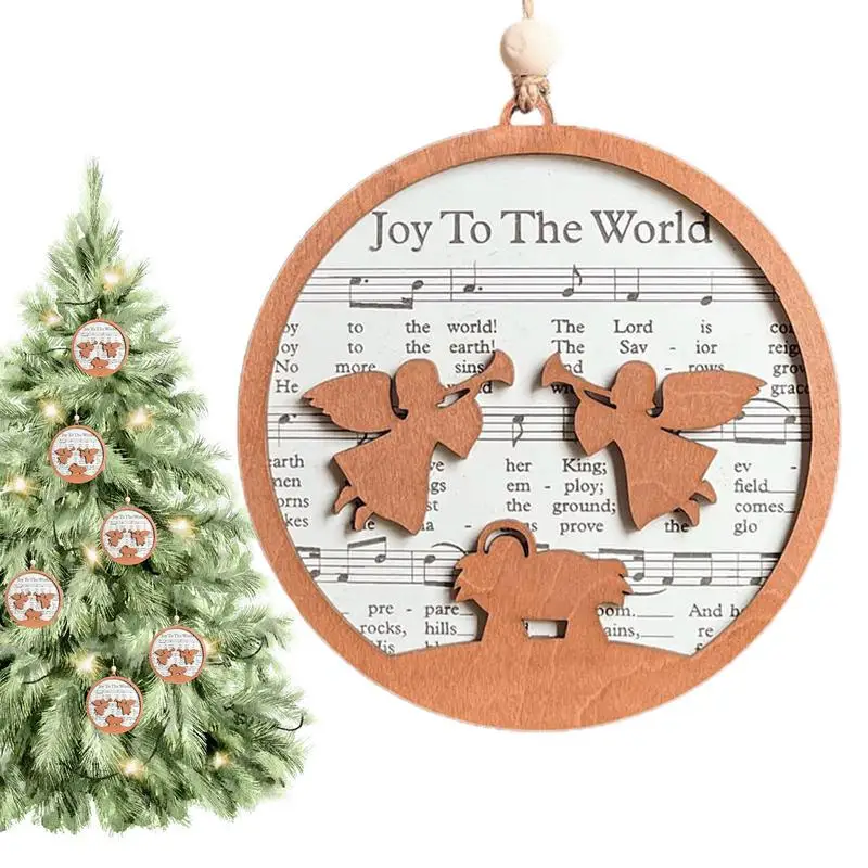 Wood Nativity Scene Ornament Music Sheet Wood Ornaments Portable Nativity Scene Christmas Tree Ornament For Mantels
Wood Nativity Scene Ornament Music Sheet Wood Ornaments Portable Nativity Scene Christmas Tree Ornament For Mantels