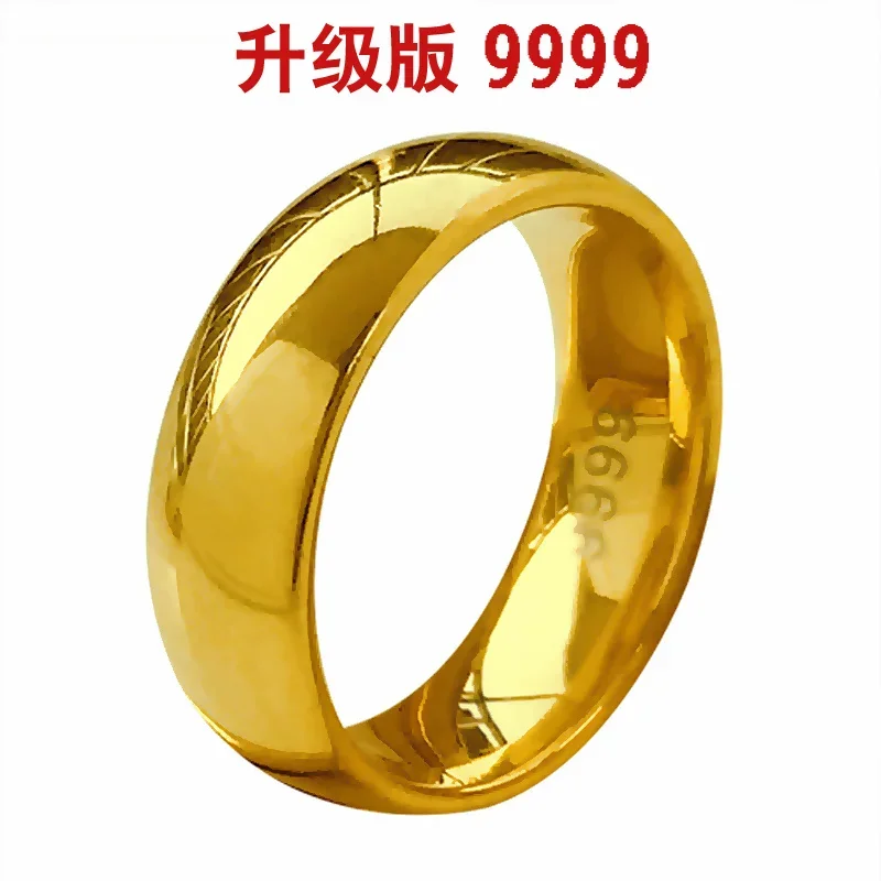 

Мужское быстрое кольцо из настоящего золота 100% пробы с покрытием 999 пробы, 18k, 999, 999 цветов, для подарка женщине