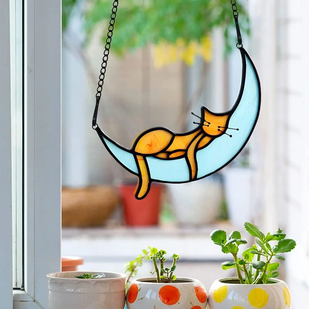 Anti-rust Handicraft With Hook Commemorative Gift Wall Hanging Luminous Cat Pendant Pet Catcher Window Ornaments Acrylic Crafts
Anti-rust Handicraft With Hook Commemorative Gift Wall Hanging Luminous Cat Pendant Pet Catcher Window Ornaments Acrylic Crafts