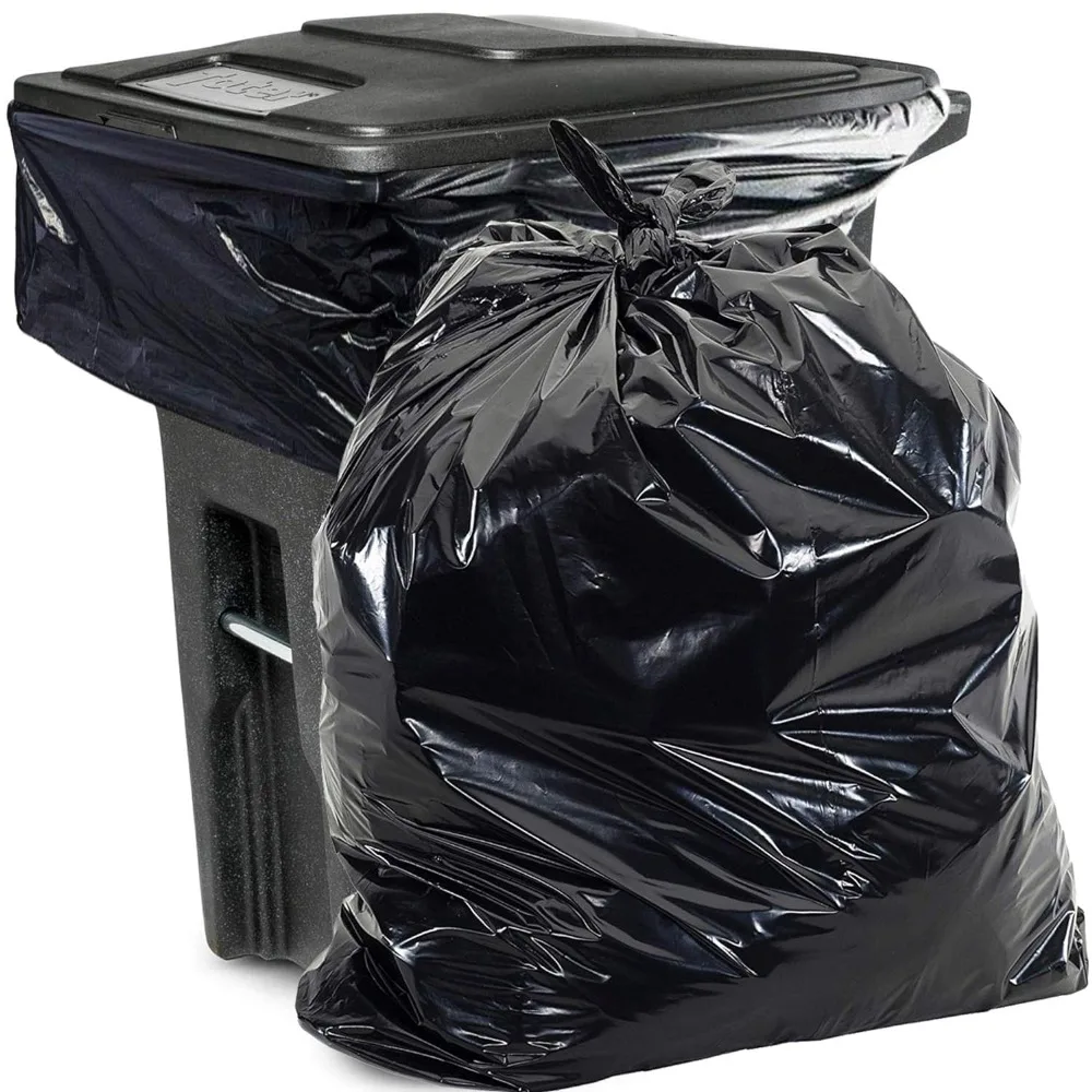 

PG6-9560 Heavy Duty 95 - 96 Gallon Trash Can Liners - (Huge 50 Pack) - 2.0 MIL Thick Garbage Bags for Toter, Contractors, Lawn