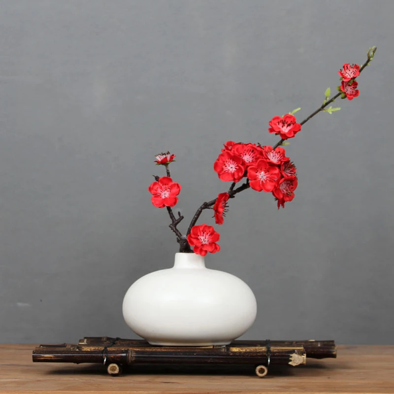 Chinese Classical Plum Artificial Flower Set Livingroom Modern Ceramic Vase Figurines Craft Office Desktop Furnishing Decoration
Chinese Classical Plum Artificial Flower Set Livingroom Modern Ceramic Vase Figurines Craft Office Desktop Furnishing Decoration