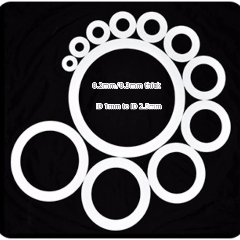 100x PTFE Shim точные плоские шайбы прокладка ID от 1 мм до ID 2,5 мм 0,2 мм 0,3 мм Толстая термостойкая кольцевая прокладка белый
100x PTFE Shim точные плоские шайбы прокладка ID от 1 мм до ID 2,5 мм 0,2 мм 0,3 мм Толстая термостойкая кольцевая прокладка белый