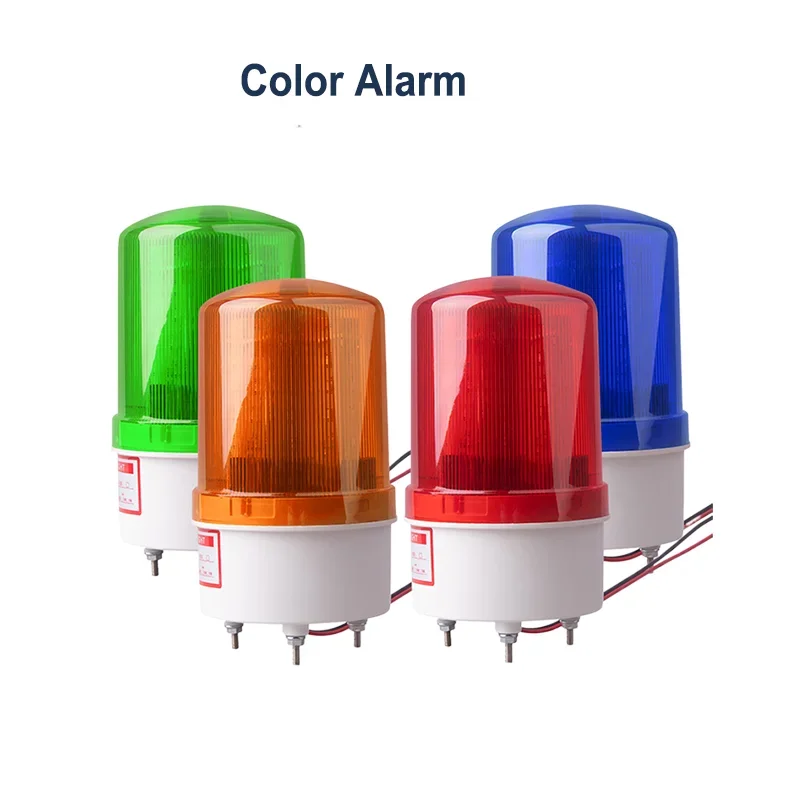 

LTE-1101LJ Rotary Alarm Warning Flash Light Rotating Strobe Alarm Light Flashing Light LED Audible Visual Alarm 12V24V220V380V