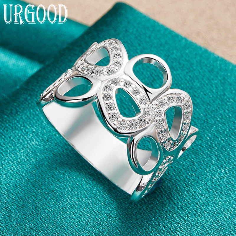 925 Sterling Silver AAA Zircon Geometric Ring For Women Man Party Engagement Wedding Romantic Fashion Jewelry Gift
925 Sterling Silver AAA Zircon Geometric Ring For Women Man Party Engagement Wedding Romantic Fashion Jewelry Gift