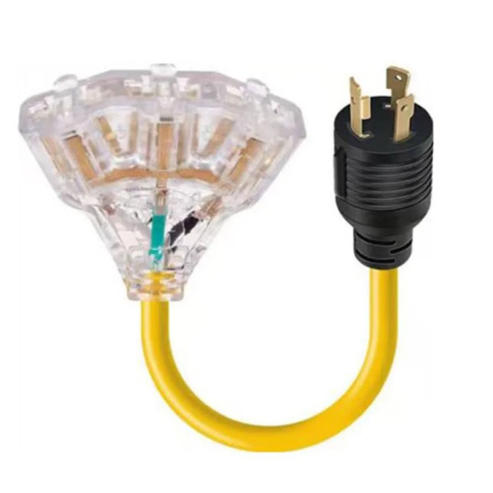 1PCS 30A Generator Extension Cord 125/250V NEMA L5-30P Copper Wire Power Cord 3 Cores Copper Electrical Equipment Accessories
1PCS 30A Generator Extension Cord 125/250V NEMA L5-30P Copper Wire Power Cord 3 Cores Copper Electrical Equipment Accessories