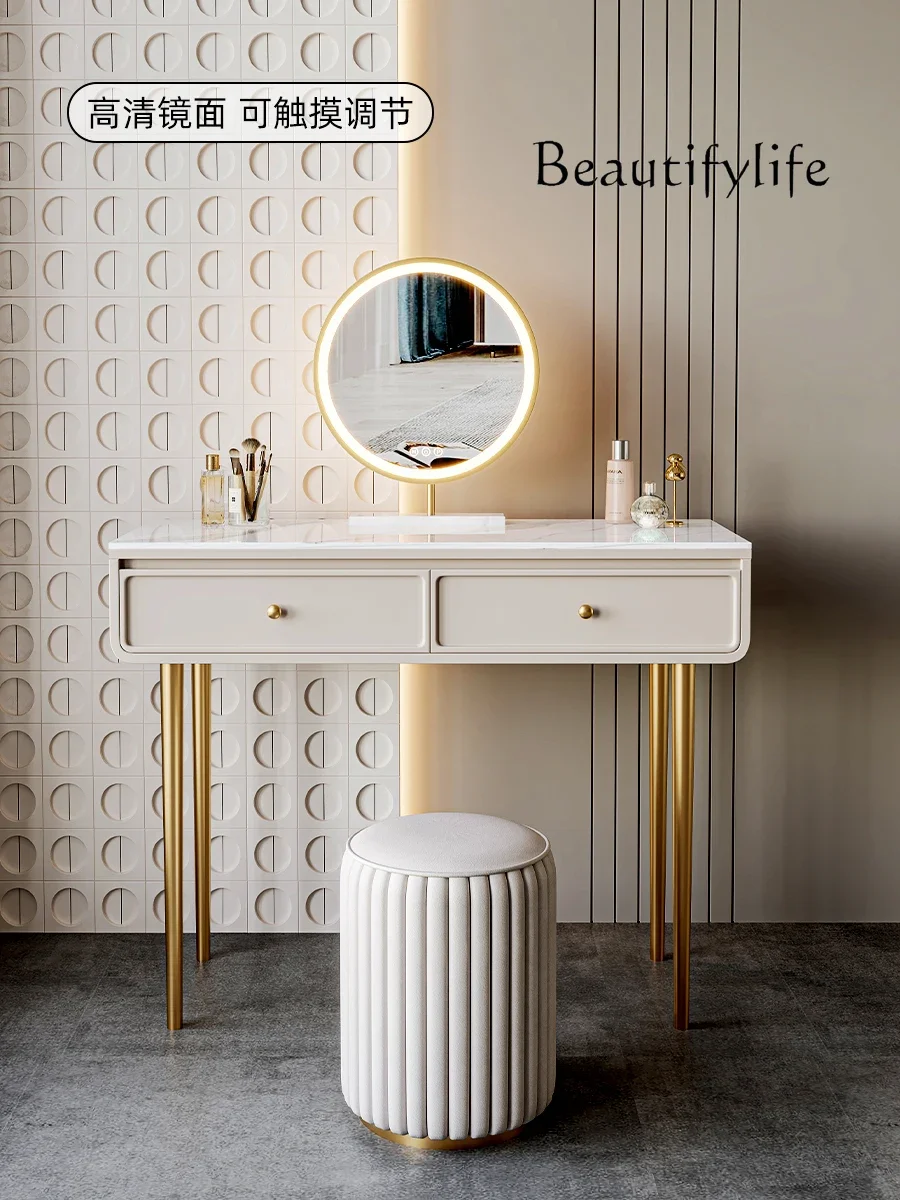 Stone Plate Dressing Table Makeup Mirror Modern Simple Storage Cabinet Integrated
Stone Plate Dressing Table Makeup Mirror Modern Simple Storage Cabinet Integrated