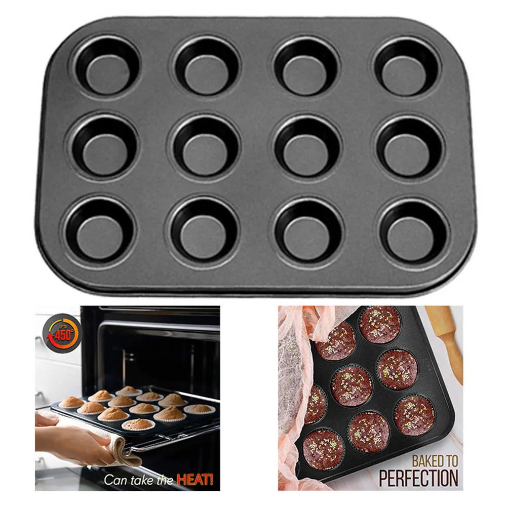 3 Size Baking Tray 6/12/24 Holes Tart Tin Non-stick Mince Pudding Pie Tray Bakeware Muffin Cup Pudding Round Mold Cake Tools
3 Size Baking Tray 6/12/24 Holes Tart Tin Non-stick Mince Pudding Pie Tray Bakeware Muffin Cup Pudding Round Mold Cake Tools