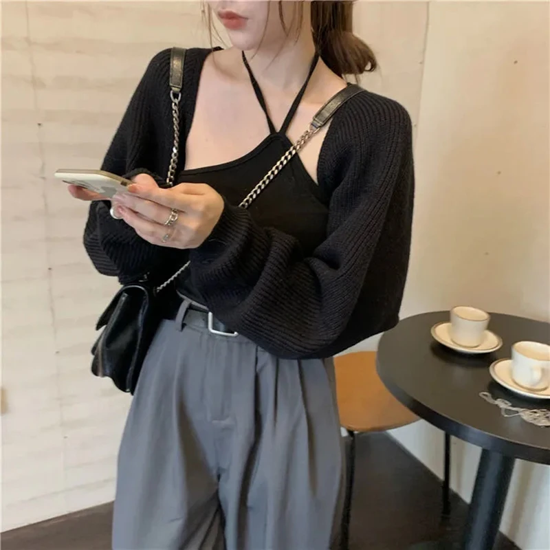 Women Sexy Solid Irregular Knitwear Loose All-match Cropped Tops Streetwear Female Solid Casual Chic Short Knitted Cardigans
Women Sexy Solid Irregular Knitwear Loose All-match Cropped Tops Streetwear Female Solid Casual Chic Short Knitted Cardigans